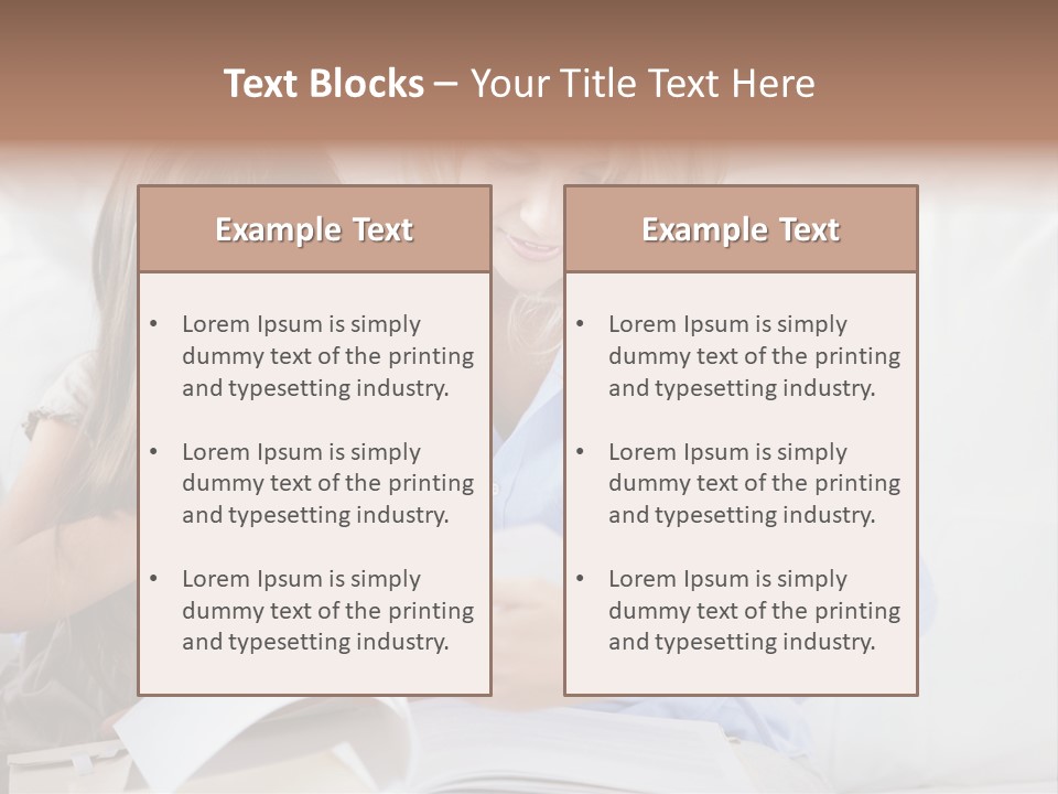Portrait Leisure Offspring PowerPoint Template