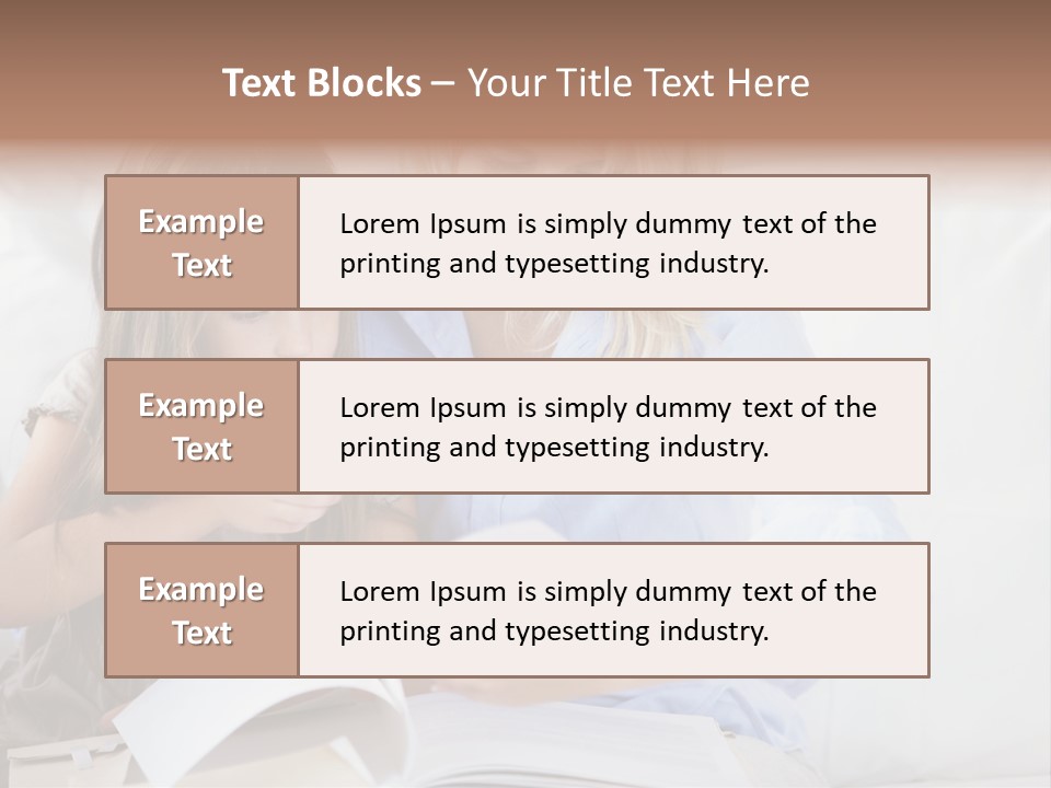 Portrait Leisure Offspring PowerPoint Template