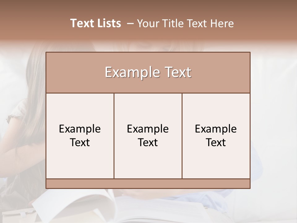 Portrait Leisure Offspring PowerPoint Template