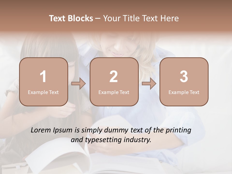 Portrait Leisure Offspring PowerPoint Template