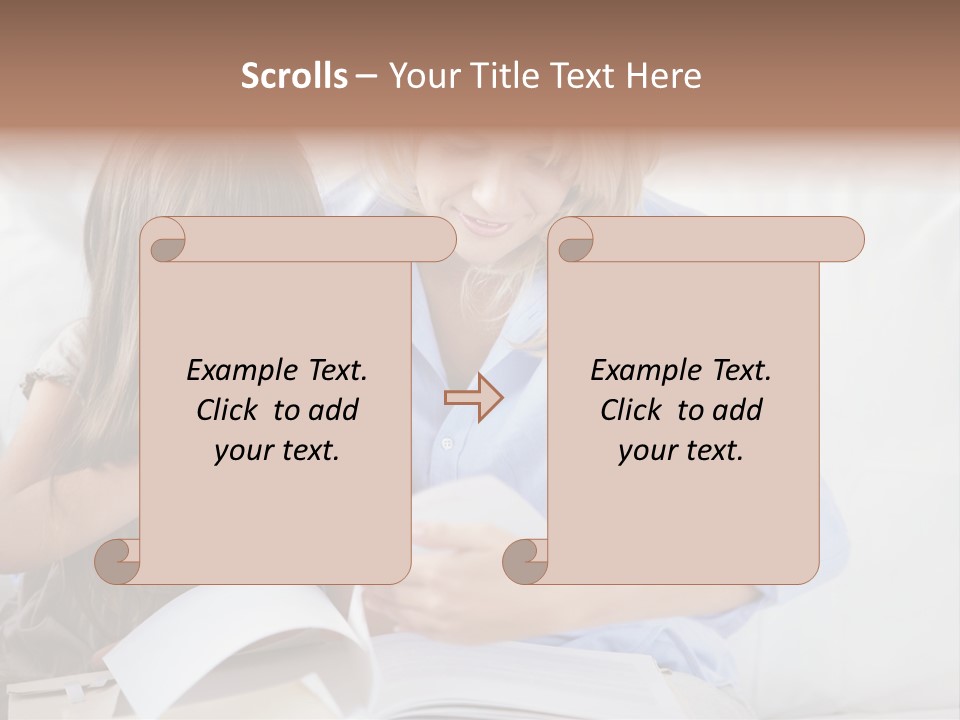 Portrait Leisure Offspring PowerPoint Template