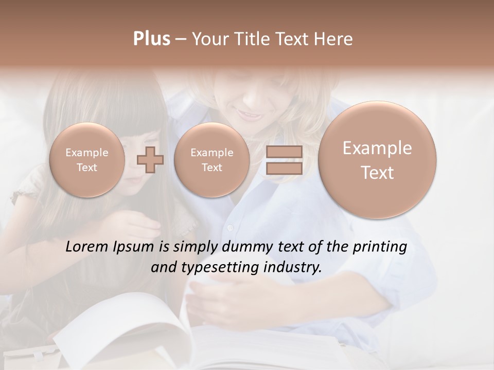 Portrait Leisure Offspring PowerPoint Template