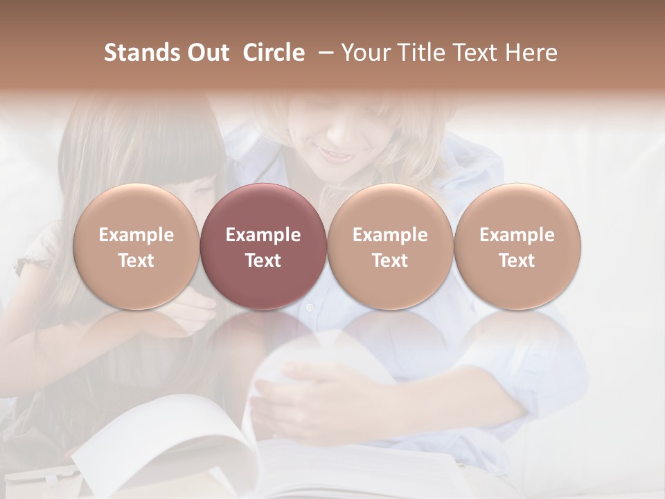 Portrait Leisure Offspring PowerPoint Template