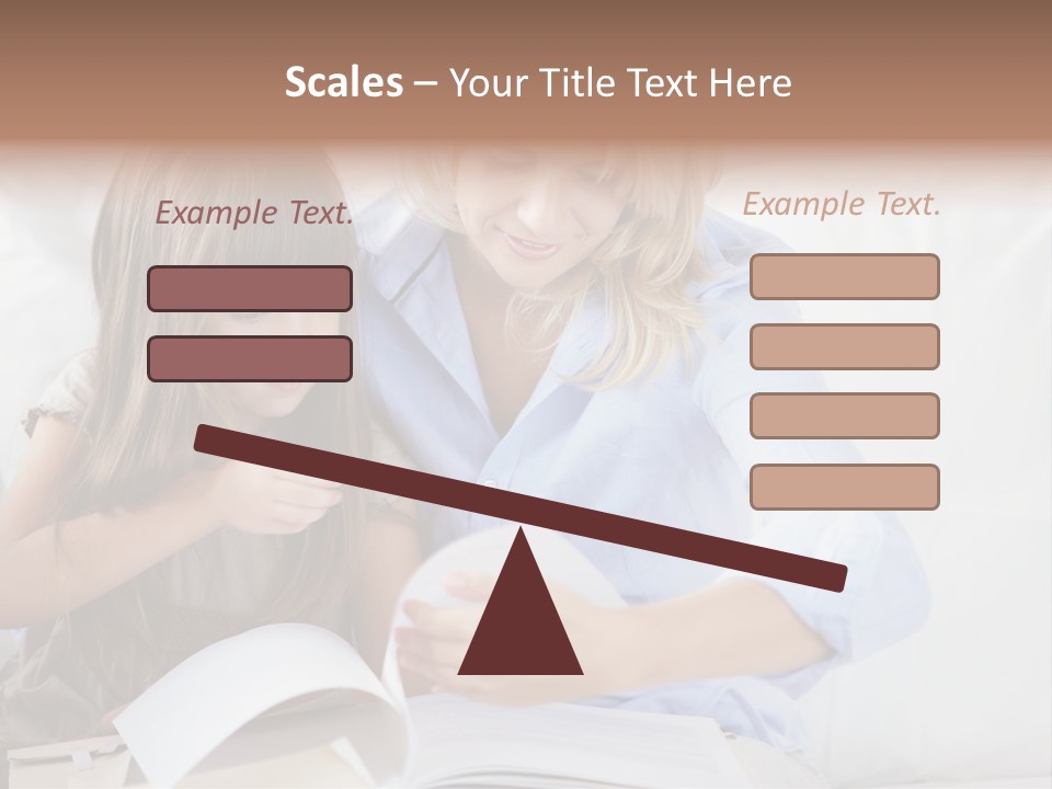 Portrait Leisure Offspring PowerPoint Template