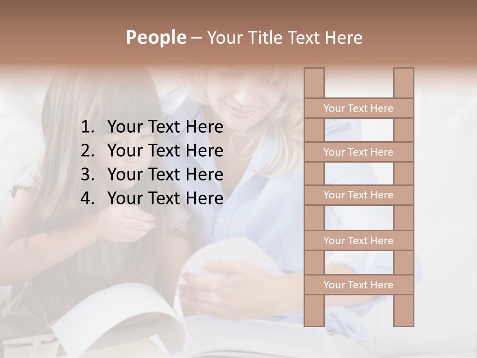 Portrait Leisure Offspring PowerPoint Template