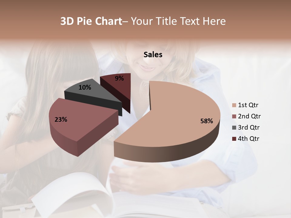 Portrait Leisure Offspring PowerPoint Template