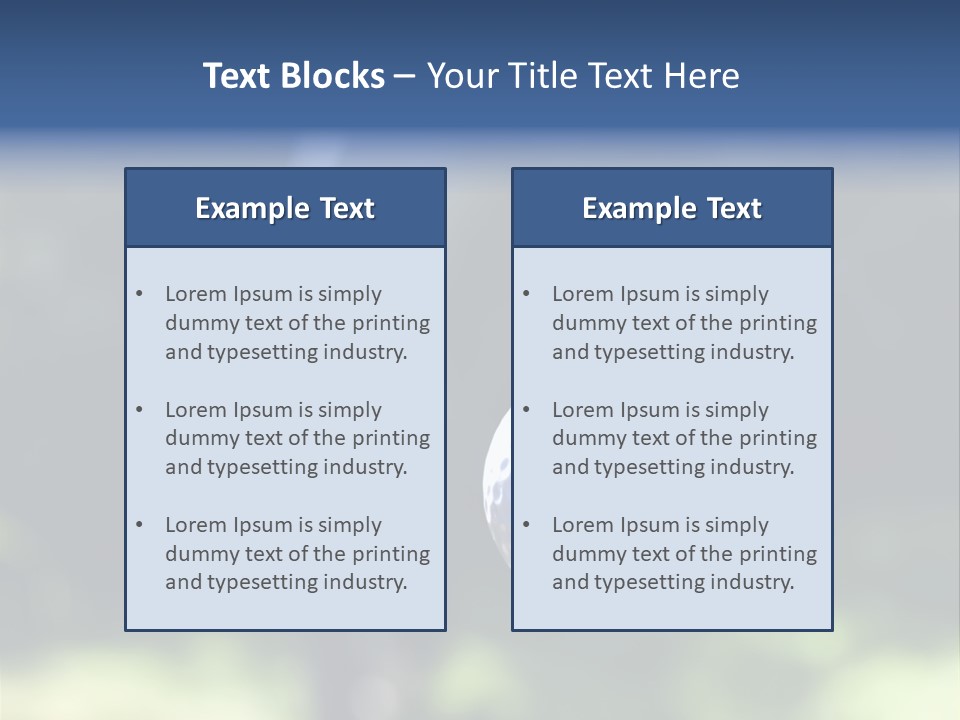 Outdoor Summer Trough PowerPoint Template