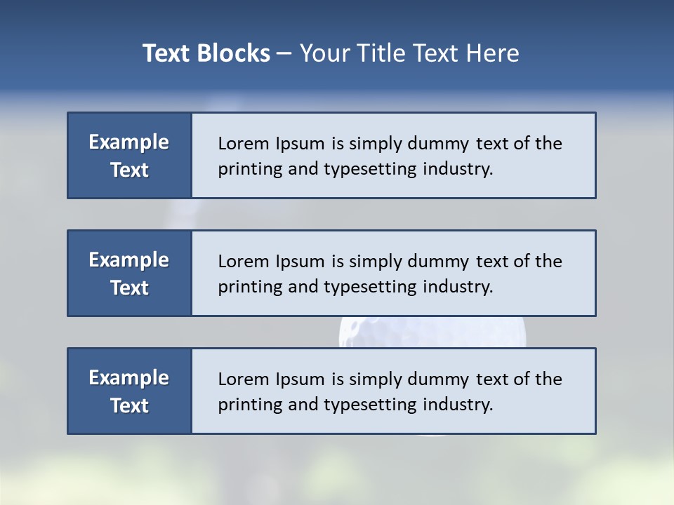 Outdoor Summer Trough PowerPoint Template