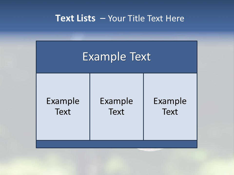 Outdoor Summer Trough PowerPoint Template