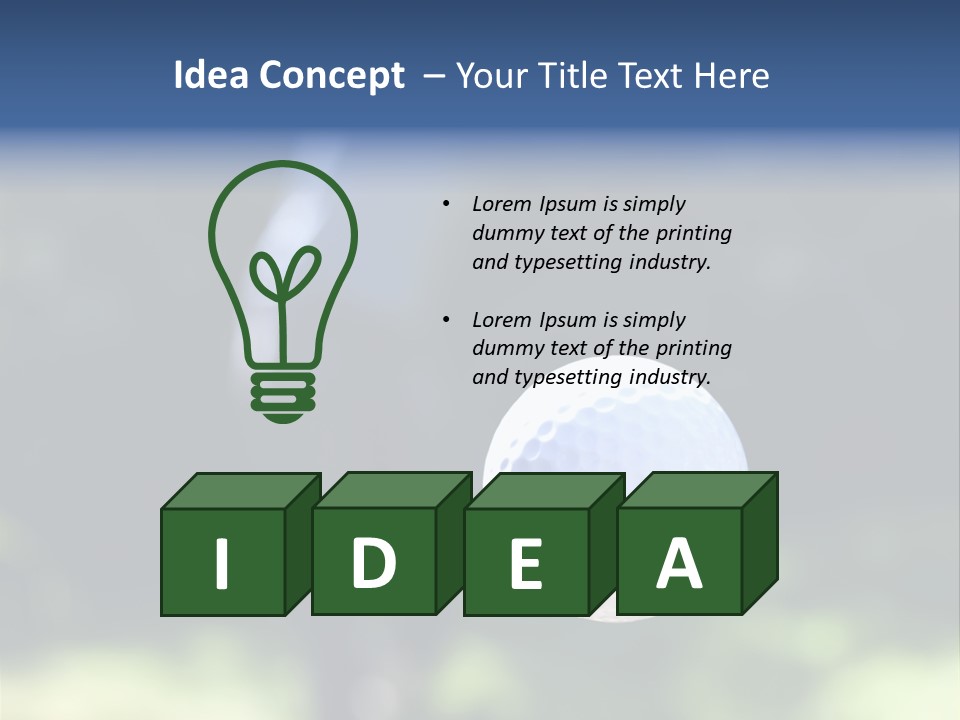 Outdoor Summer Trough PowerPoint Template