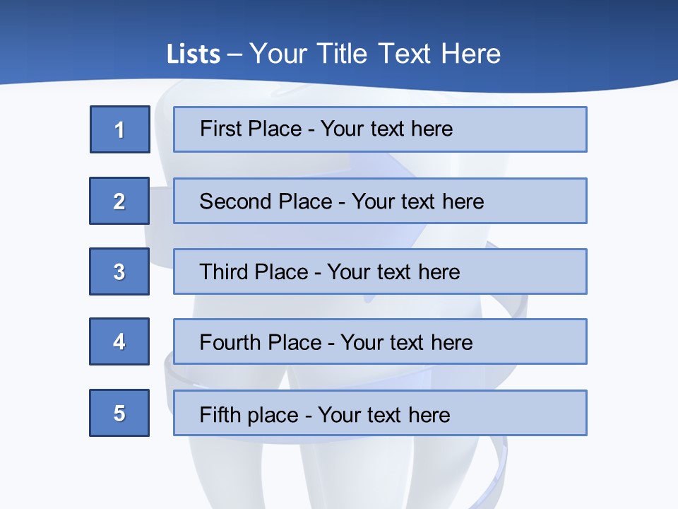 Caries Dent Close PowerPoint Template