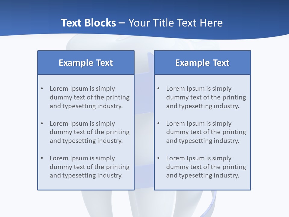 Caries Dent Close PowerPoint Template