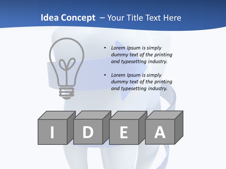 Caries Dent Close PowerPoint Template