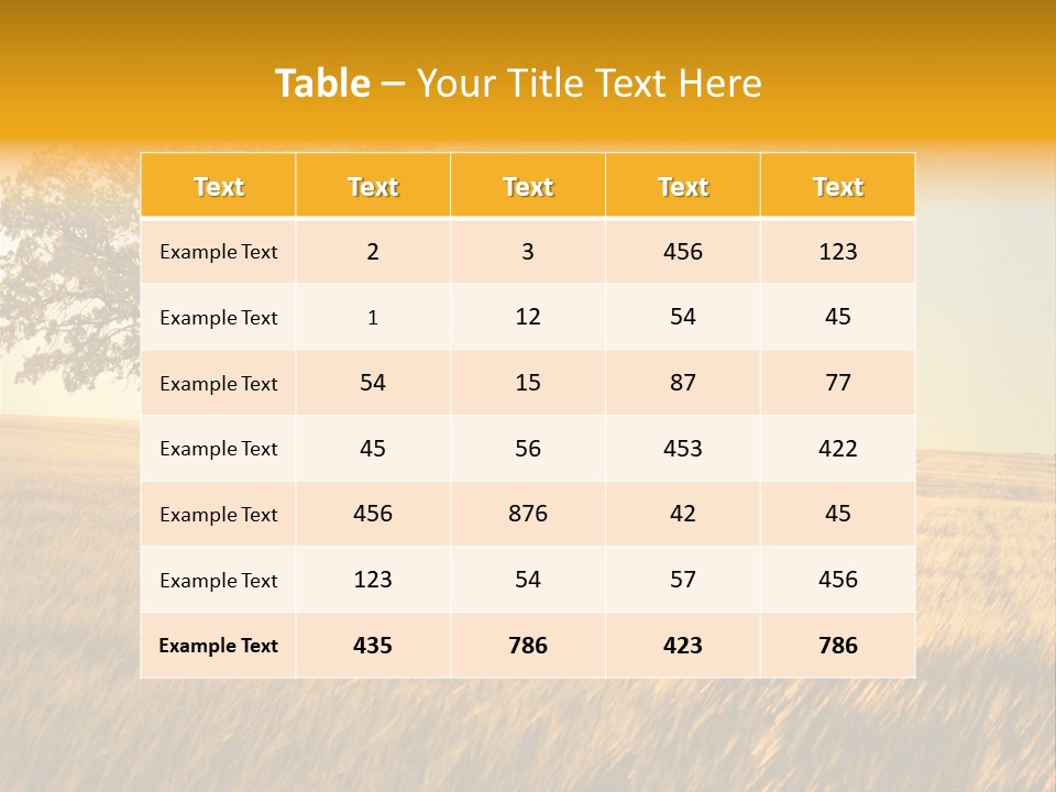 Autumn Fields PowerPoint Template