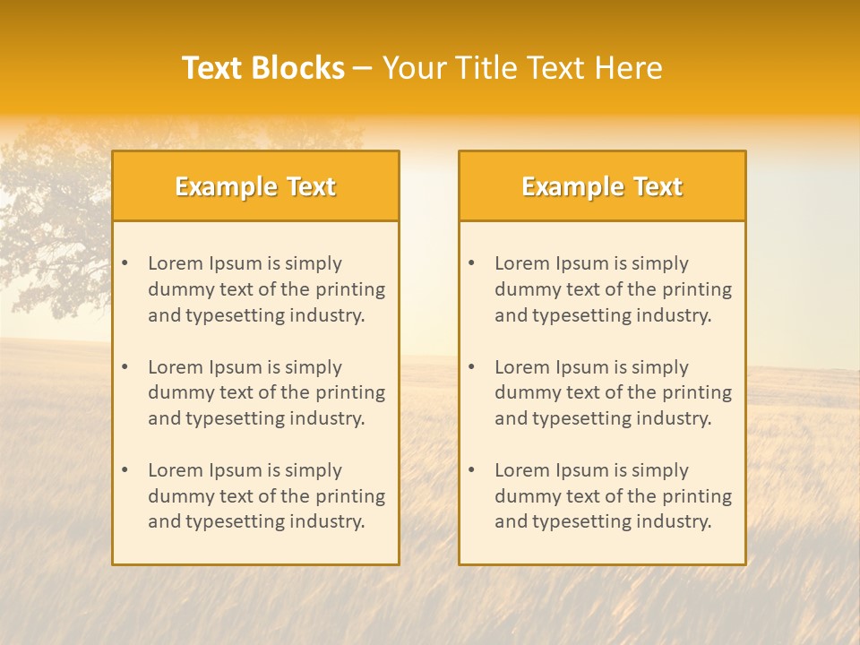 Autumn Fields PowerPoint Template