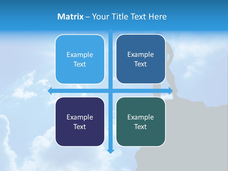 Trekking Blue Nature PowerPoint Template