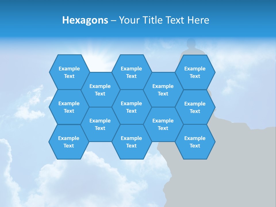 Trekking Blue Nature PowerPoint Template