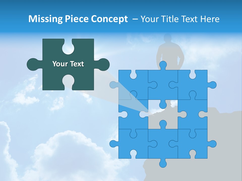 Trekking Blue Nature PowerPoint Template