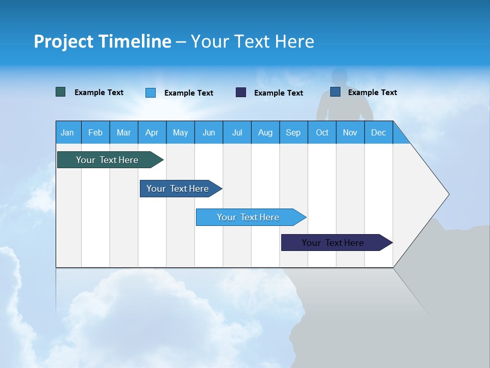 Trekking Blue Nature PowerPoint Template