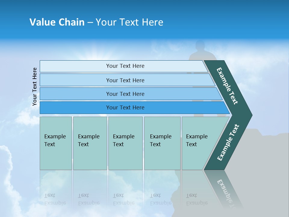 Trekking Blue Nature PowerPoint Template