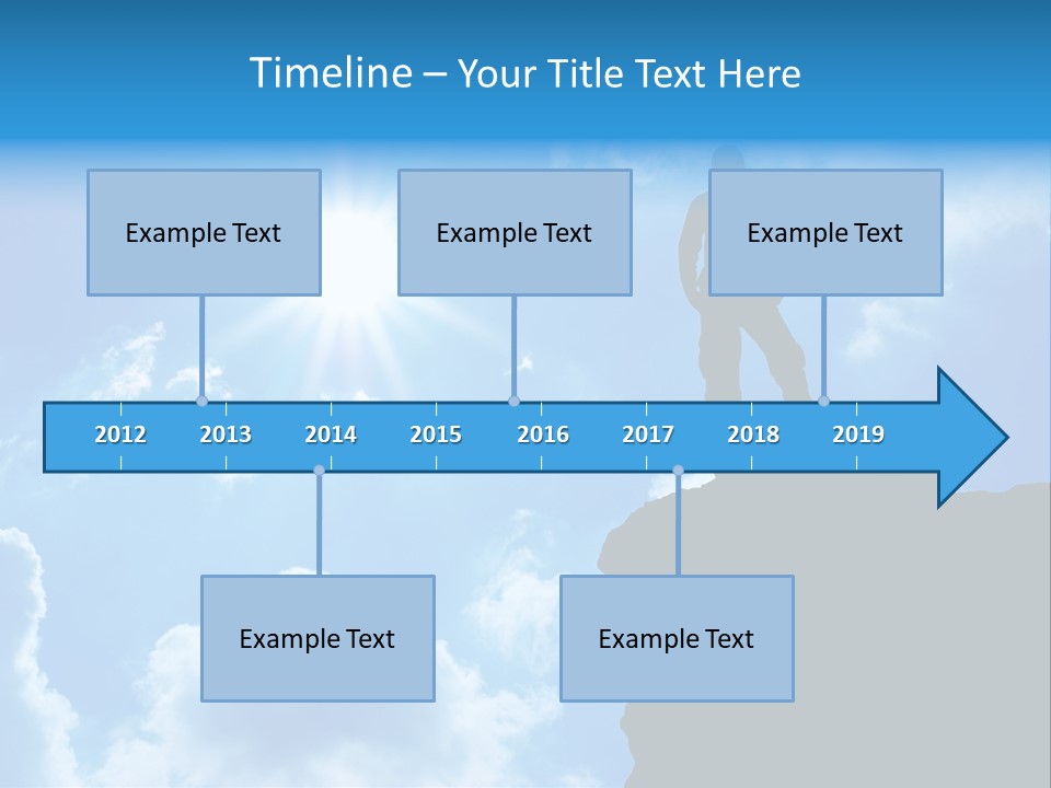 Trekking Blue Nature PowerPoint Template