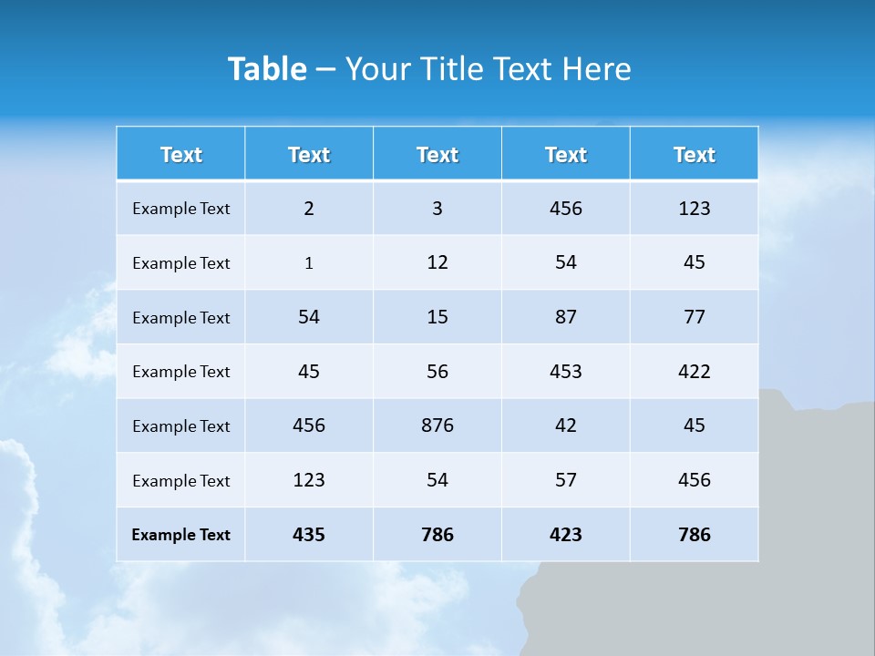 Trekking Blue Nature PowerPoint Template