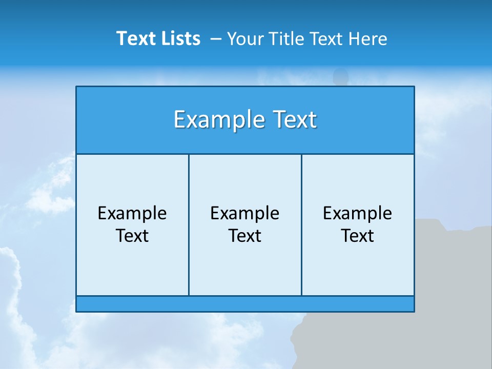 Trekking Blue Nature PowerPoint Template