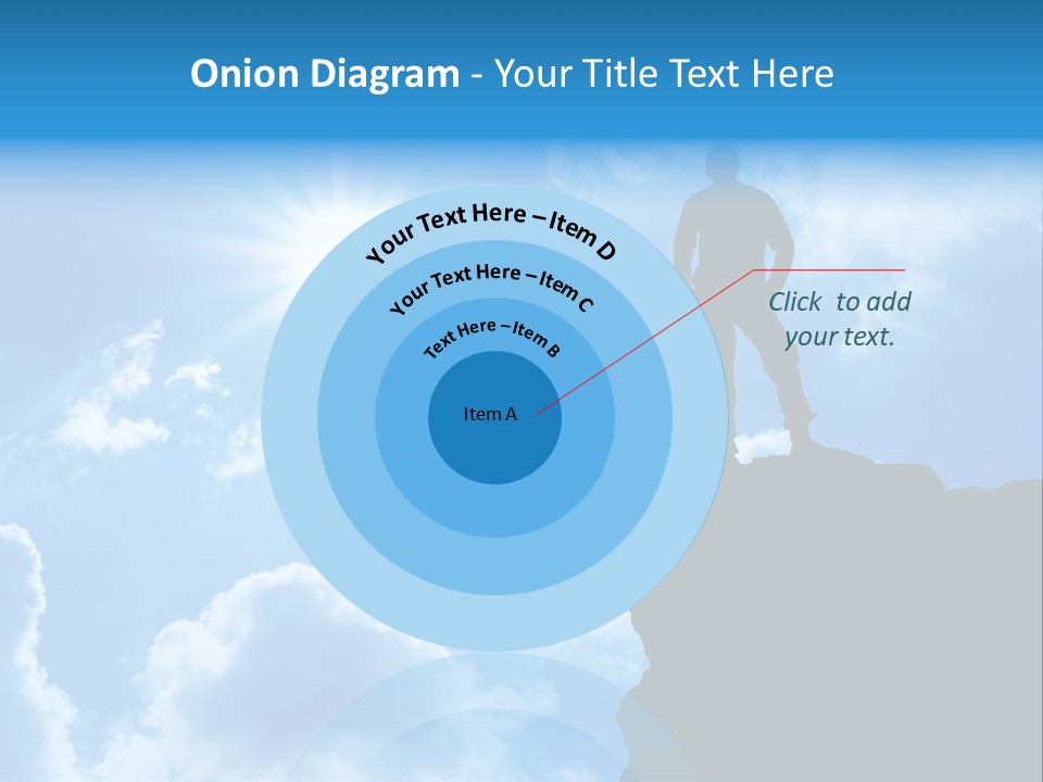 Trekking Blue Nature PowerPoint Template