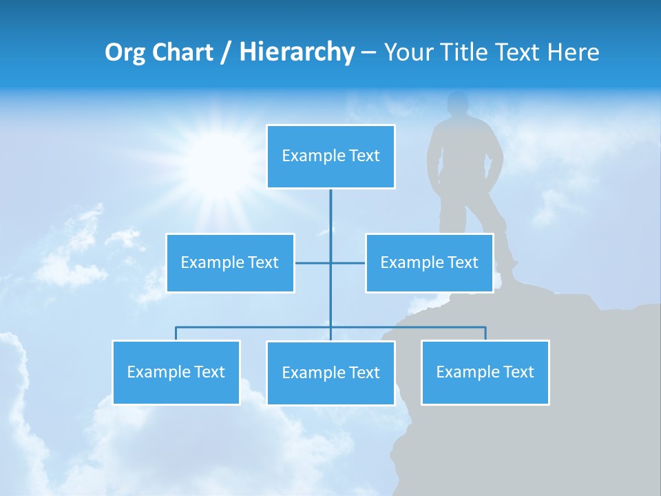 Trekking Blue Nature PowerPoint Template