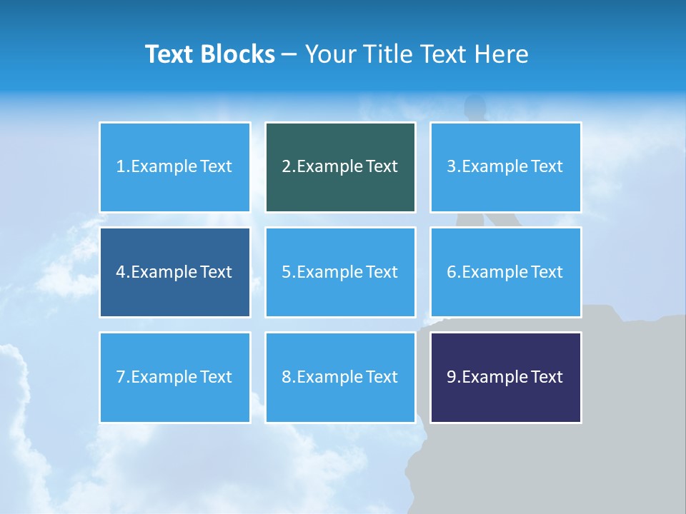 Trekking Blue Nature PowerPoint Template