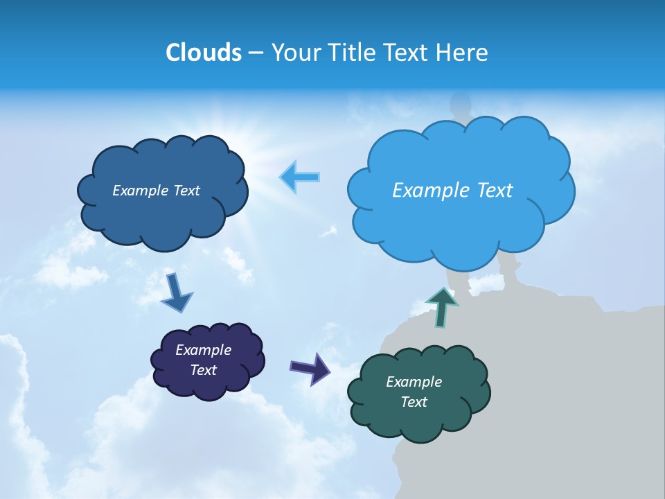 Trekking Blue Nature PowerPoint Template
