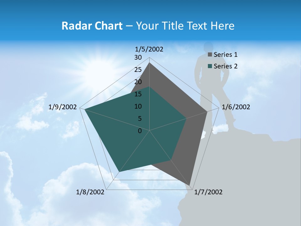 Trekking Blue Nature PowerPoint Template