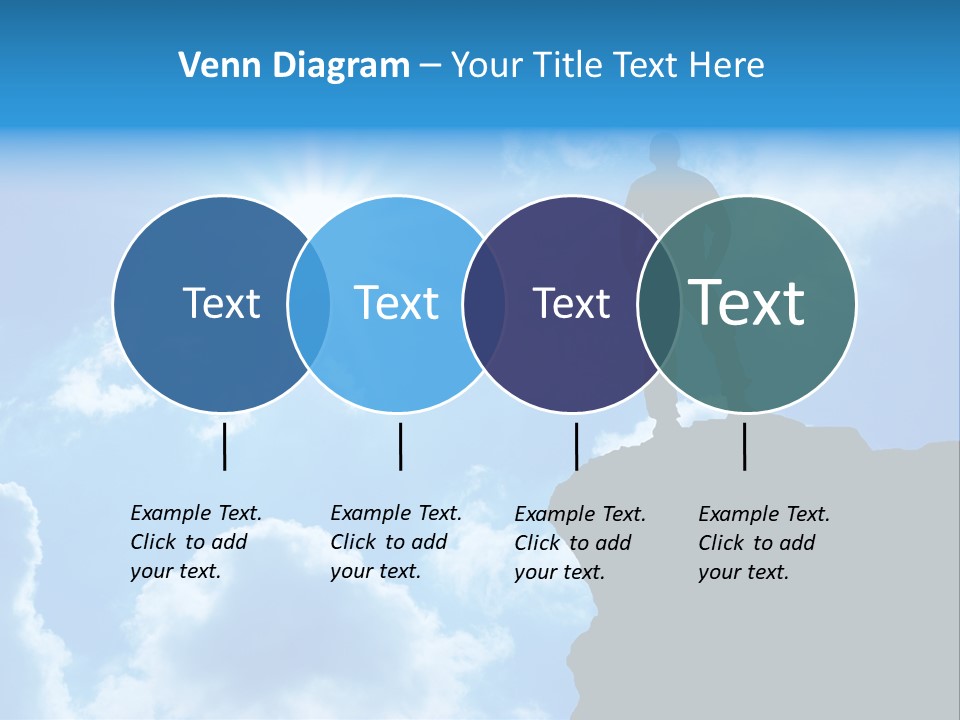 Trekking Blue Nature PowerPoint Template
