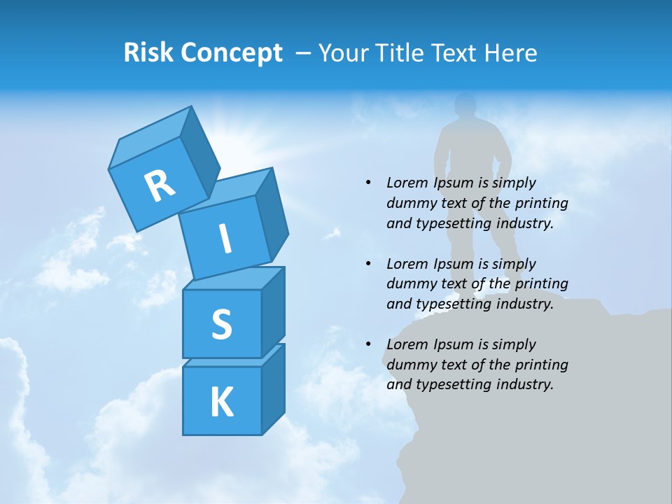 Trekking Blue Nature PowerPoint Template