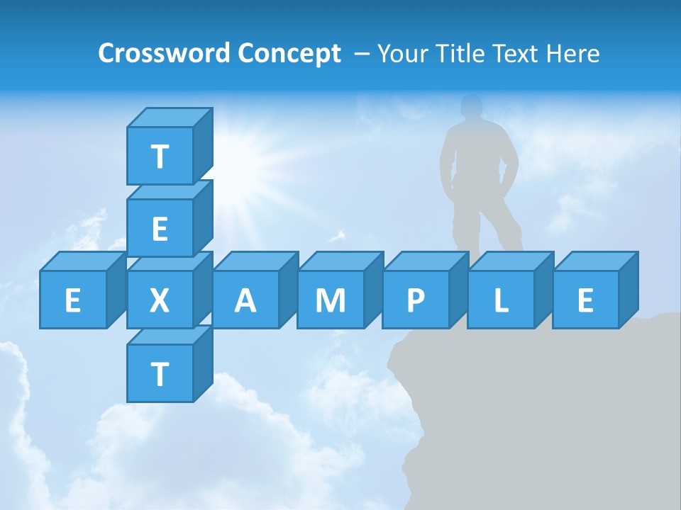 Trekking Blue Nature PowerPoint Template