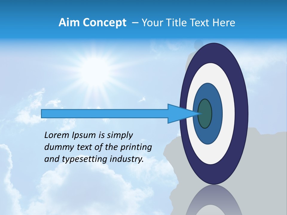 Trekking Blue Nature PowerPoint Template