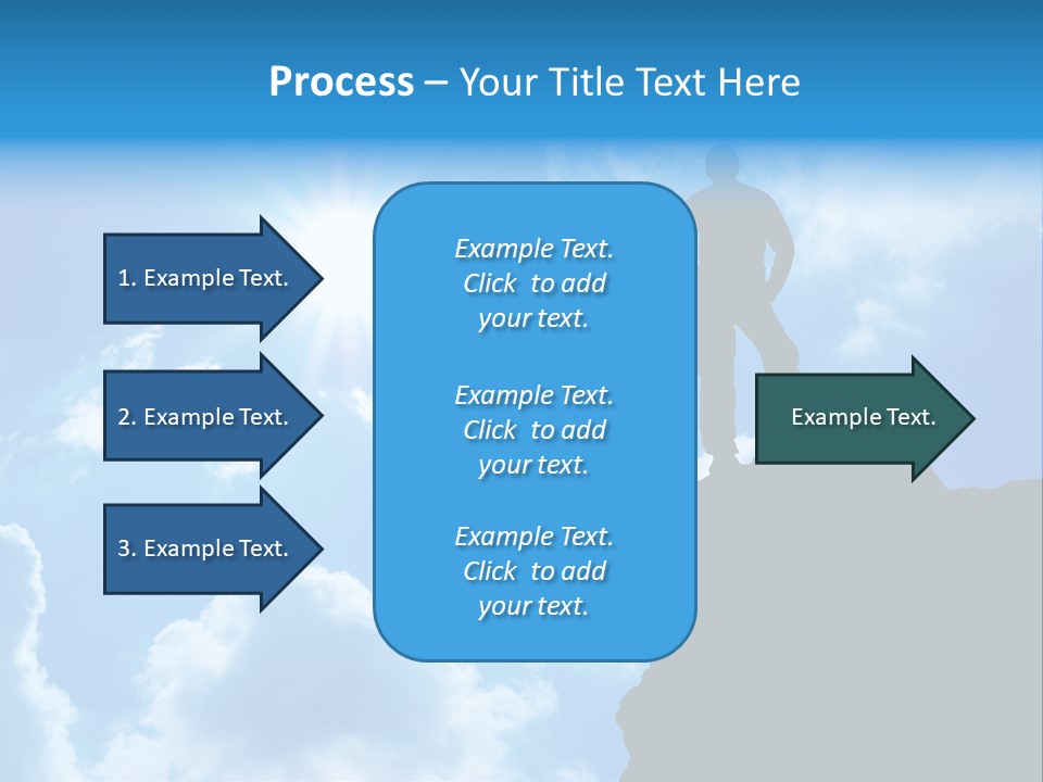 Trekking Blue Nature PowerPoint Template