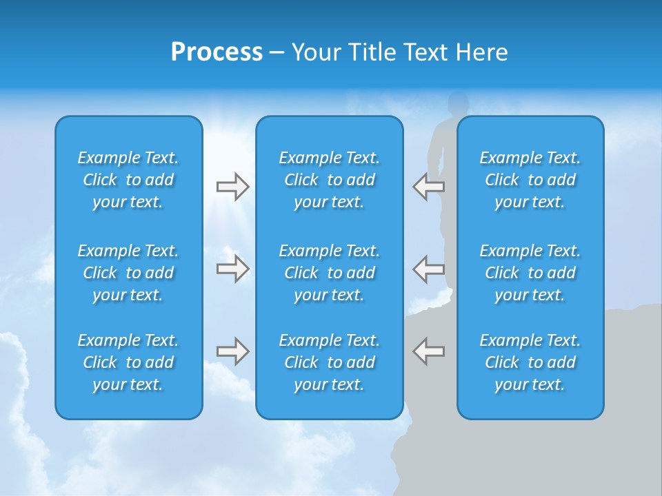 Trekking Blue Nature PowerPoint Template