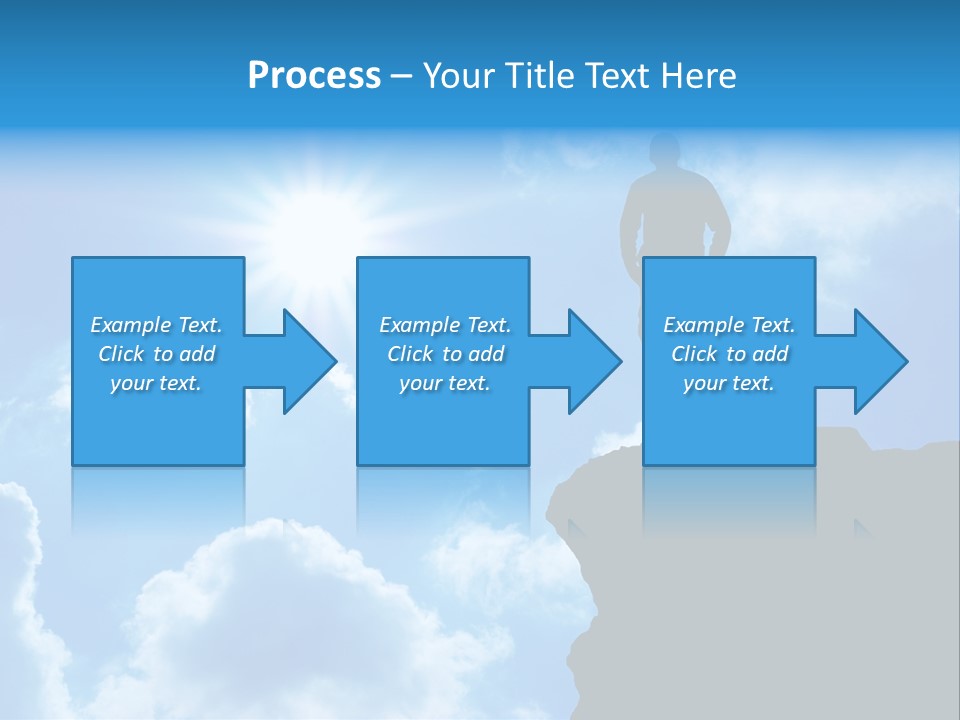 Trekking Blue Nature PowerPoint Template