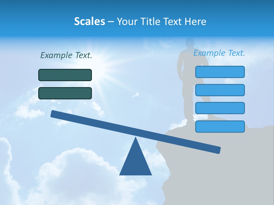 Trekking Blue Nature PowerPoint Template
