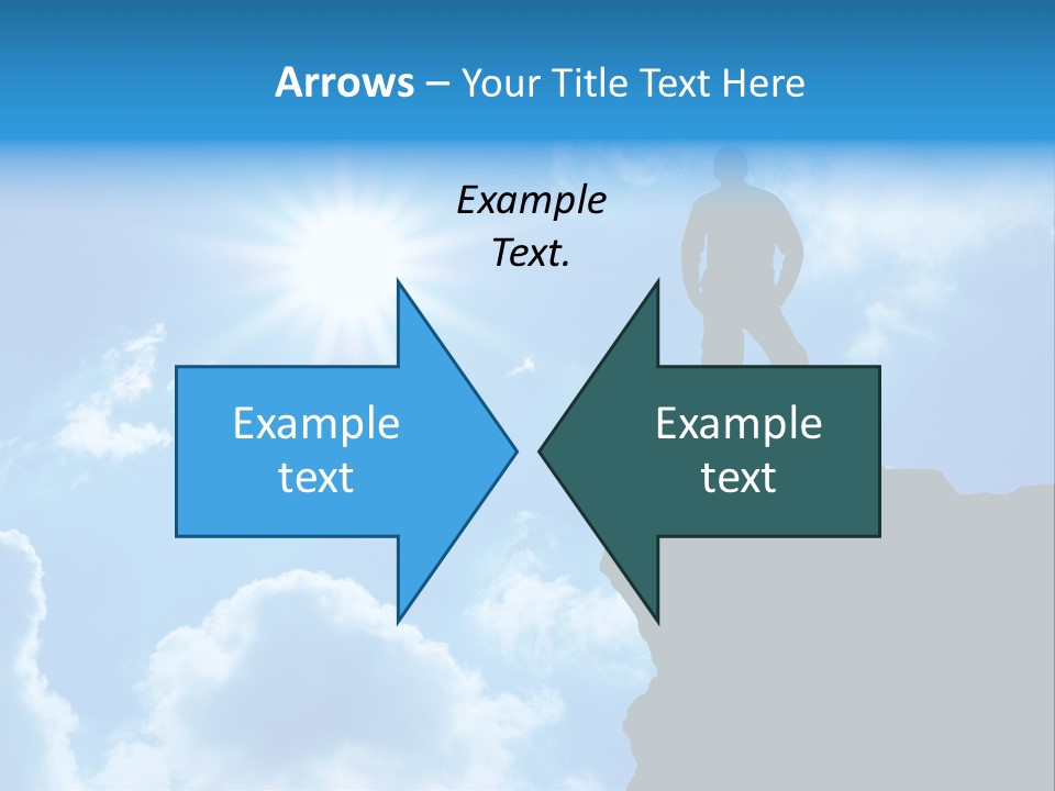 Trekking Blue Nature PowerPoint Template