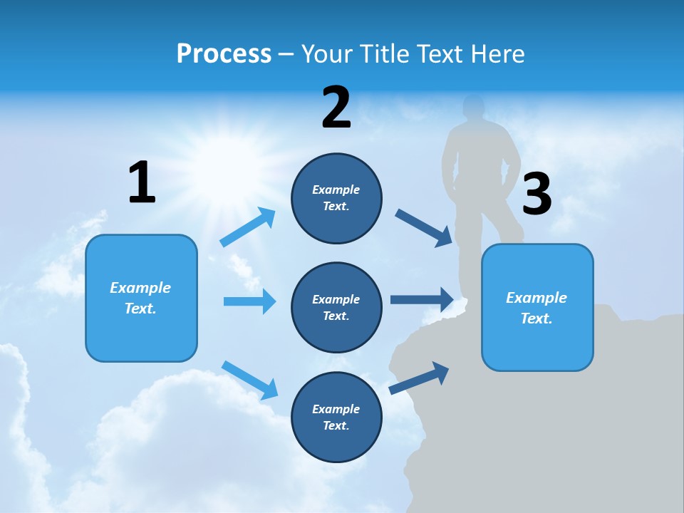 Trekking Blue Nature PowerPoint Template