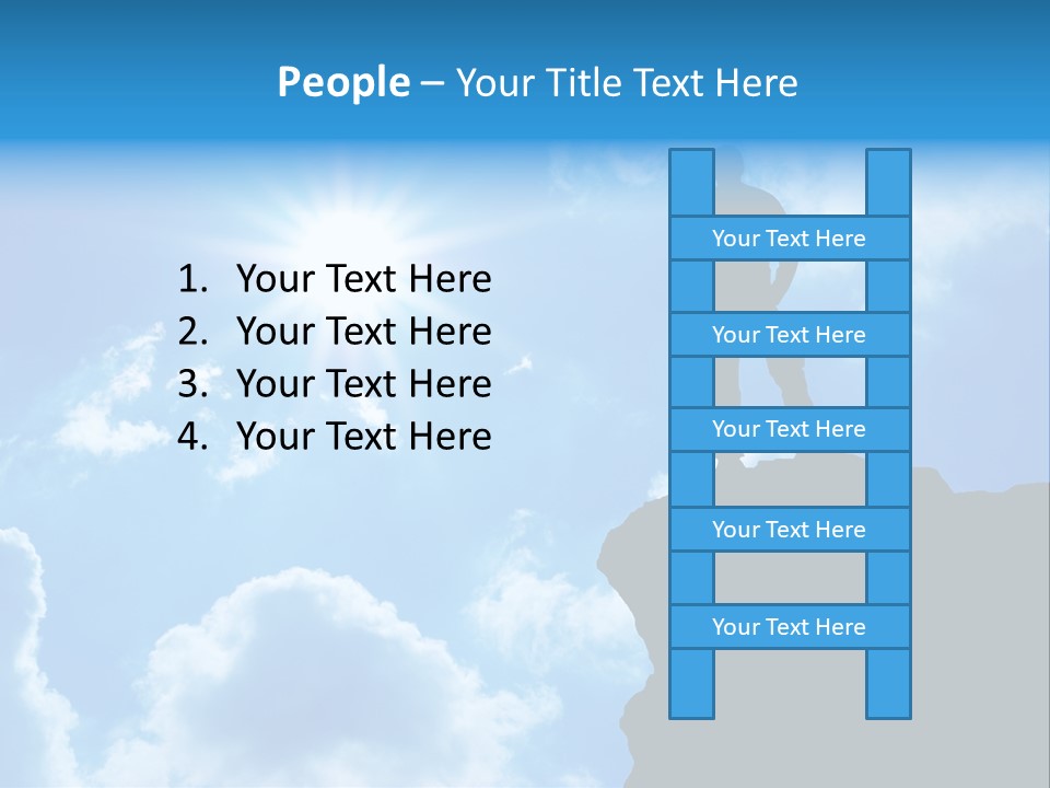 Trekking Blue Nature PowerPoint Template