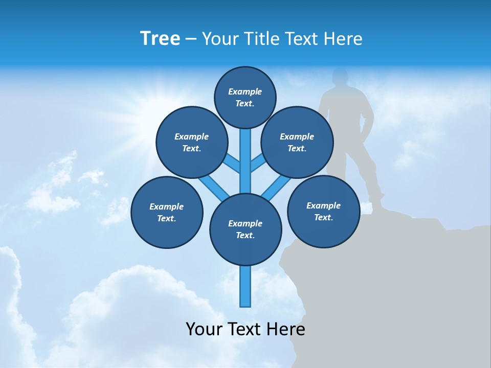 Trekking Blue Nature PowerPoint Template