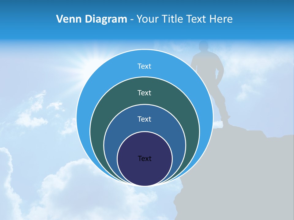 Trekking Blue Nature PowerPoint Template