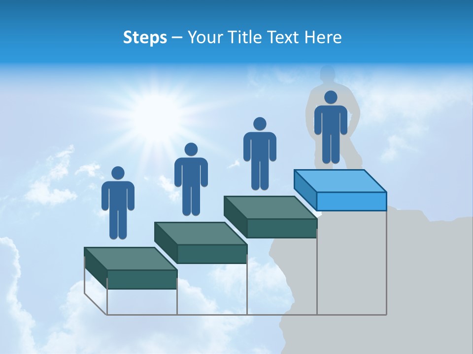 Trekking Blue Nature PowerPoint Template