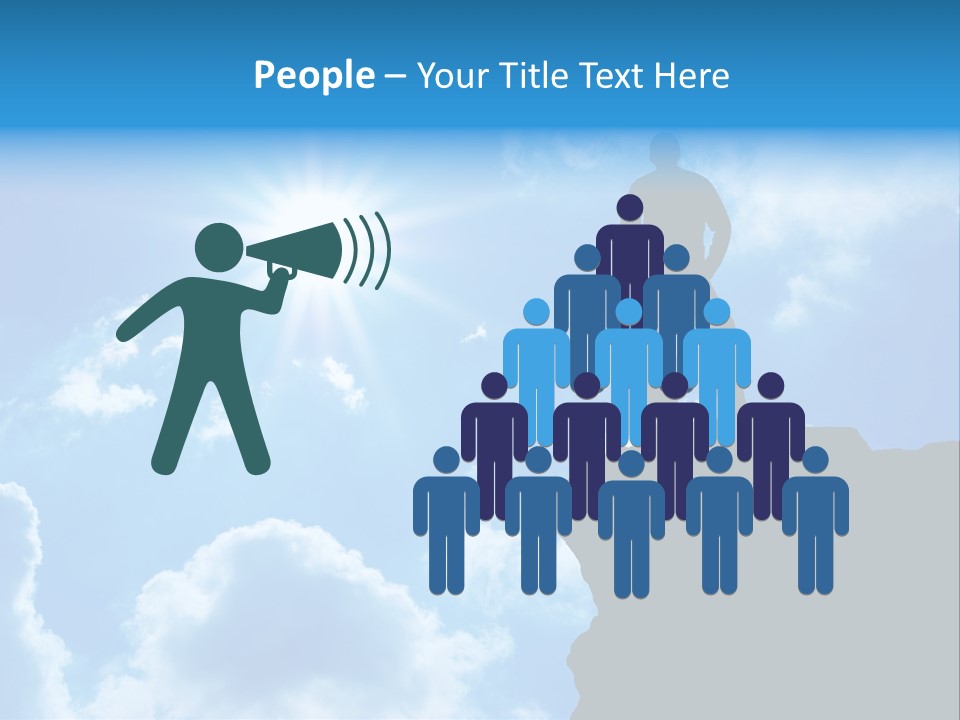 Trekking Blue Nature PowerPoint Template