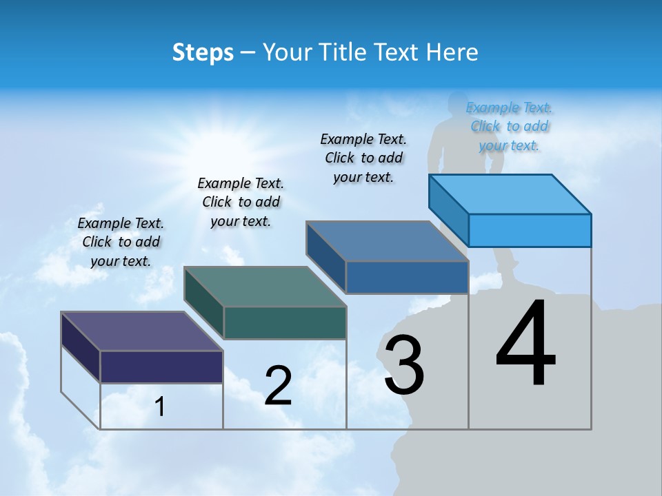 Trekking Blue Nature PowerPoint Template