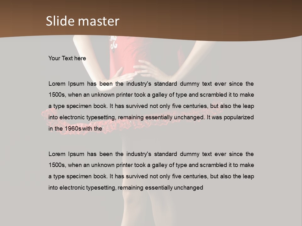 Classical Posing Color PowerPoint Template