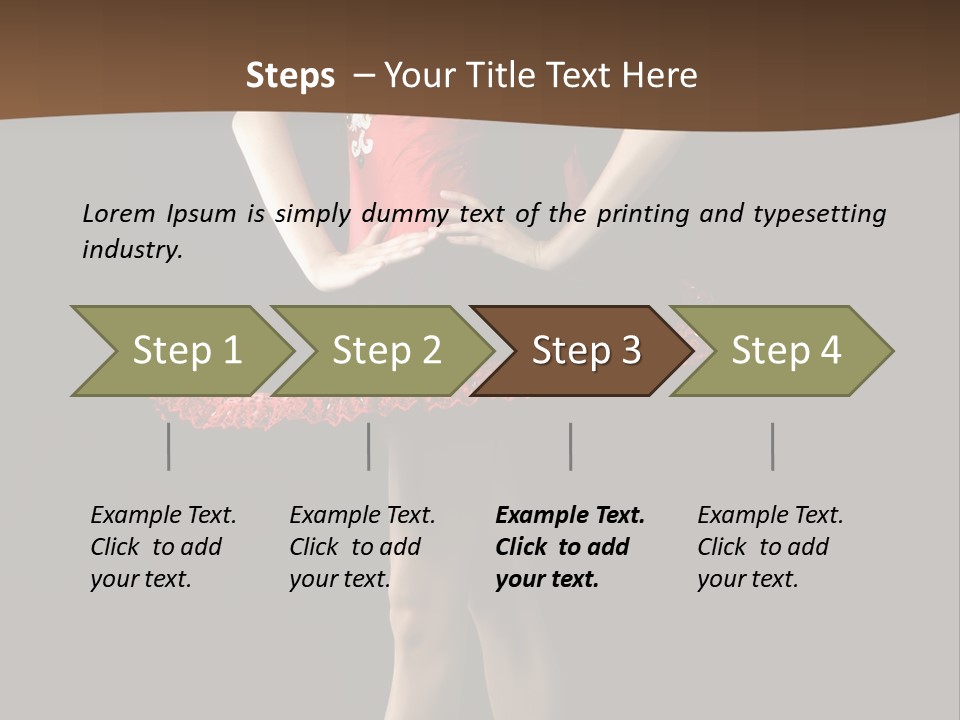 Classical Posing Color PowerPoint Template